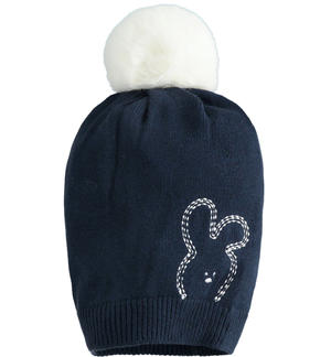 Cappello neonato coniglietto BLU