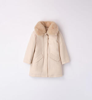 Cappotto bambina elegante BEIGE