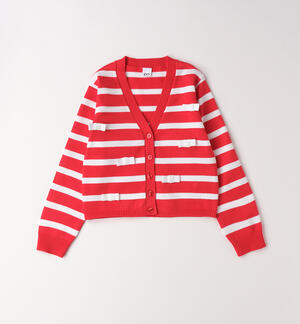 Striped cardigan for girls
