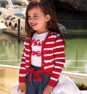 Striped cardigan for girls