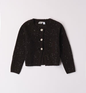 Cardigan bambina con paillettes