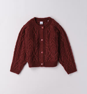 Cardigan bambina iDO ROSSO