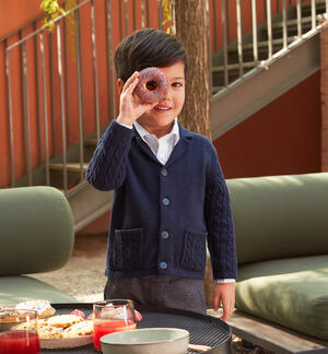Cardigan bambino con tasche