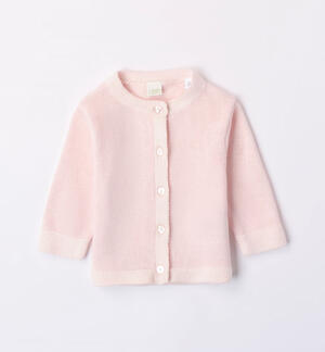 Cardigan in tricot per neonato ROSA