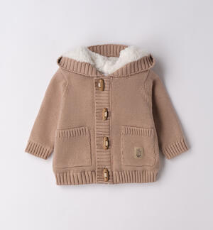 Cardigan invernale neonato MARRONE