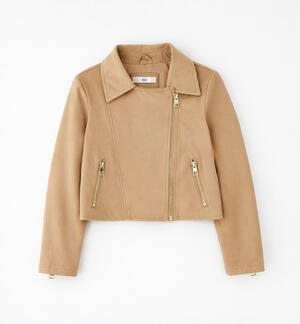 iDO girls' biker jacket BROWN