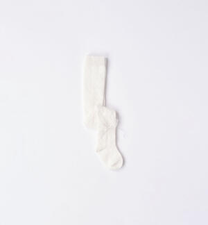 Baby girl's tights with bow