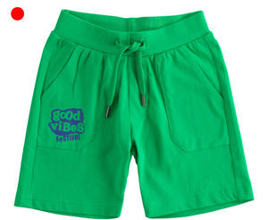 Comodi pantaloncini bambino VERDE