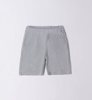 Comodo pantalone corto bambino GRIGIO