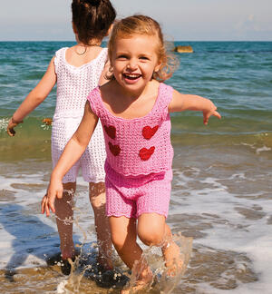 100% cotton girls' outfit