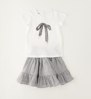 Completino con gonna bambina