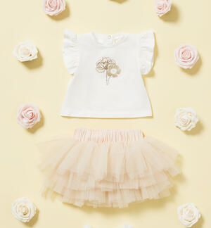Baby girl outfit with skirt