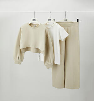 Completo 3 pezzi ragazza BEIGE