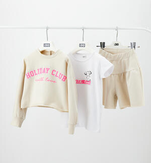 Completo bambina 3 pezzi BEIGE