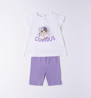 Completo bambina t-shirt e leggings