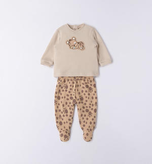 Baby boy hospital outfit with cute animal