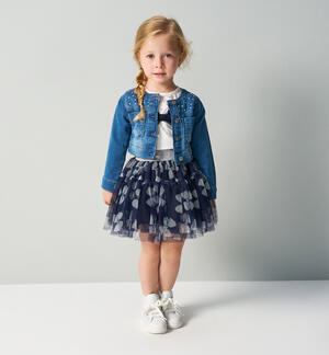 Completo con fiocco per bambina