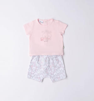 Baby bunny short set PINK