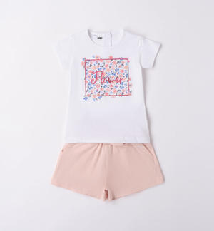 Completo estivo bambina BIANCO