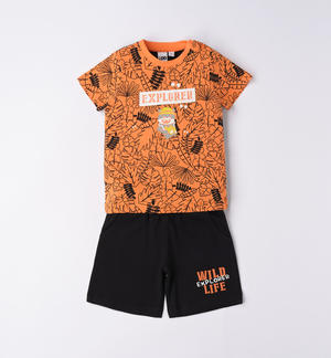 Boy's explorer summer outfit ORANGE