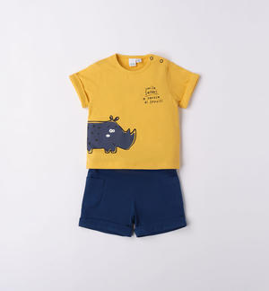 Completo estivo neonato con animaletto
