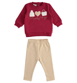 Girl's leggings and sweater set