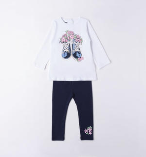 Completo lungo bambina BIANCO