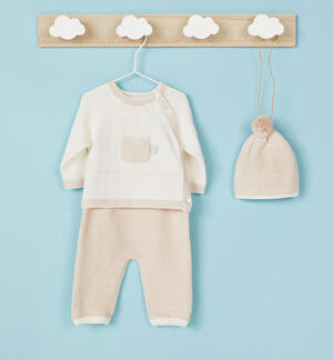Completo neonato unisex in tricot