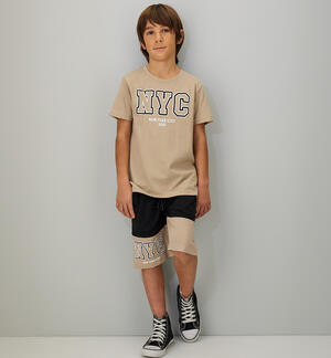 Completo ragazzo 100% cotone BEIGE