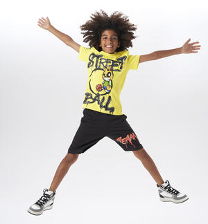 Boy's basketball themed outfit YELLOW