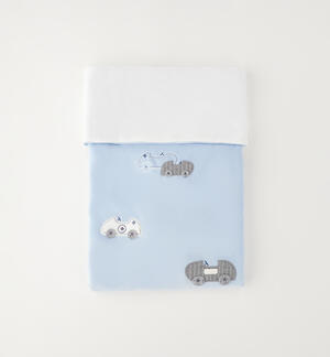 Newborn baby blanket LIGHT BLUE