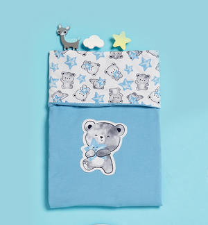Baby cot cover LIGHT BLUE