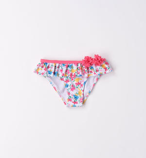 Costume slip bambina fiorellini