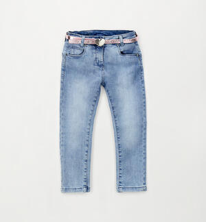 Slim denim for girls BLUE