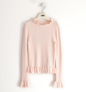 Dolcevita ragazza in tricot ROSA