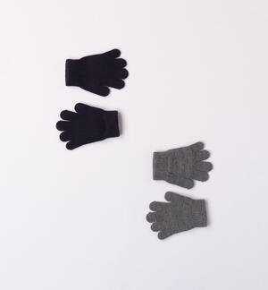 Two pairs of boys' gloves BLUE