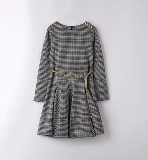 Girls' elegant dress with buttons