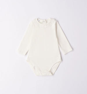 Elegante body manica lunga neonata