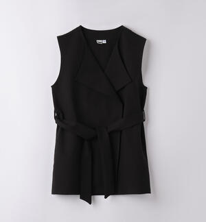 Elegante gilet nero per ragazza