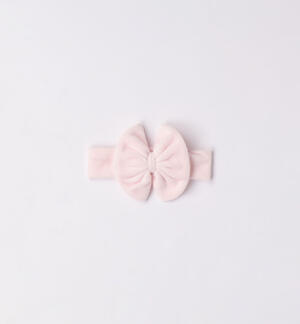 Baby girls' headband in chenille PINK