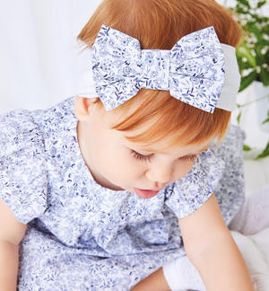 Fascia capelli neonata varie fantasie AZZURRO