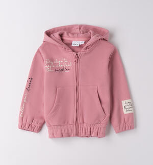 Girls` hooded sweatshirt
