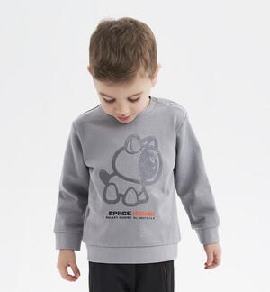 Boys' space sweatshirt GREY