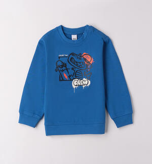 Felpa bambino in cotone AZZURRO