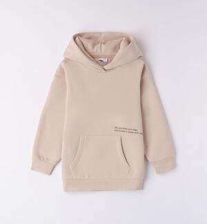 Girls' hoodie BEIGE