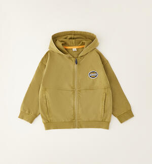 Zip-up hoodie for children BEIGE