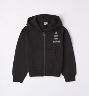 Felpa con zip per ragazza
