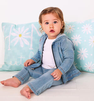 Baby girl hooded sweatshirt