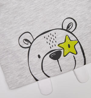 Baby boy sweatshirt with hood and ears GREY