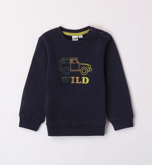 Boys' sweatshirt with embroidered jeep